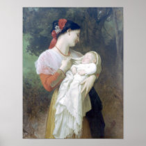 Bouguereau - Admiration Maternelle Print