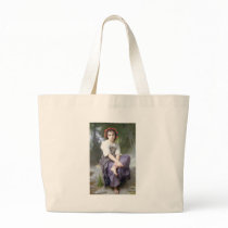 Bouguereau - Au Bord du Ruisseau Tote Bag