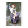 Bouguereau - Au Bord du Ruisseau Postcard