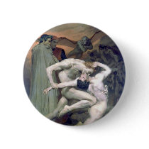 Bouguereau - Dante et Virgile au Enfers Buttons