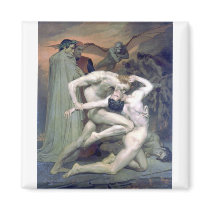 Bouguereau - Dante et Virgile au Enfers Refrigerator Magnet