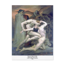 Bouguereau - Dante et Virgile au Enfers Post Card