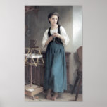 Bouguereau - Dévideuse posters