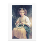 Bouguereau - Enfant Tressant une Couronne Postcard