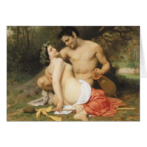 Bouguereau - Faune et Bacchante Card