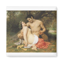 Bouguereau - Faune et Bacchante Fridge Magnets
