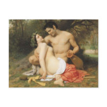 Bouguereau - Faune et Bacchante Postcard