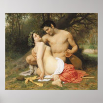 Bouguereau - Faune et Bacchante Posters