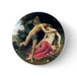 Bouguereau - Flore et Zephyre Pinback Button