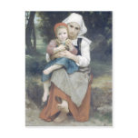 Bouguereau - Frere et Soeur Bretons Postcard