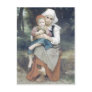 Bouguereau - Frere et Soeur Bretons Postcard