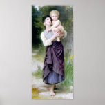 Bouguereau - Frere et Soeur Poster