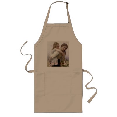 Bouguereau Girls Rule Apron by tctees