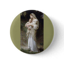Bouguereau Innocence Lady Child Lamb Pins