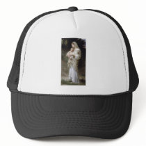 Bouguereau Innocence Lady Child Lamb Trucker Hats
