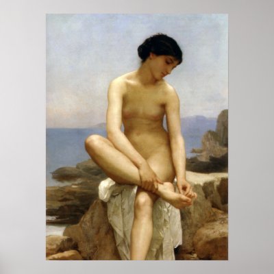 Bouguereau - La Baigneuse Posters by wesleyowns