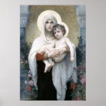 Bouguereau - La Madone aux Roses Posters