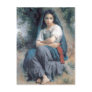 Bouguereau - La Petite Tricoteuse Postcard