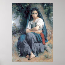 Bouguereau - La Petite Tricoteuse Posters