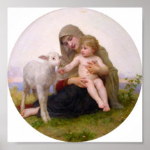 Bouguereau - La Vierge a L'Agneau Posters
