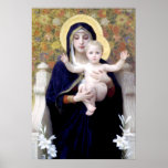 Bouguereau - La Vierge au Lys Print