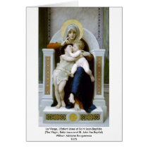Bouguereau - La Vierge, L'Enfant Jésus et Saint Je Cards