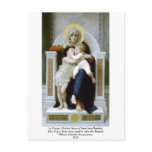 Bouguereau - La Vierge, L'Enfant Jésus et Saint Je Post Cards