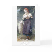 Bouguereau - L'Agneau Nouveau-ne Greeting Card