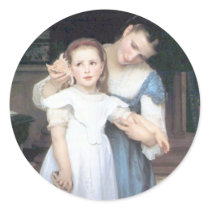 Bouguereau - Le Coquillage Round Sticker