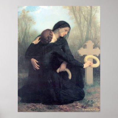 Bouguereau - Le Jour des Morts Print by wesleyowns