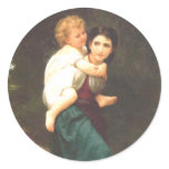 Bouguereau - Le Passage du Gue Sticker