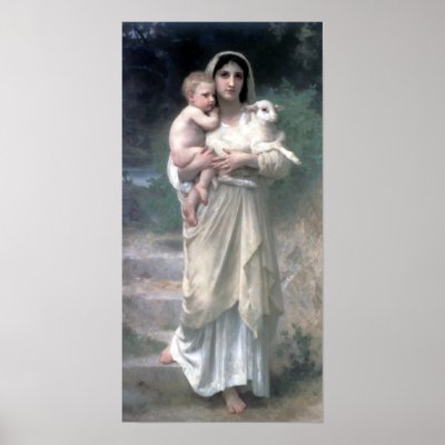 Bouguereau - Les Agneaux Poster by wesleyowns