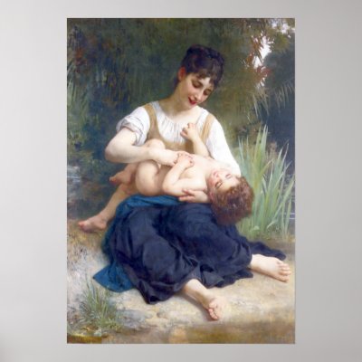 Bouguereau - Les Joies d'une Mere Posters by wesleyowns