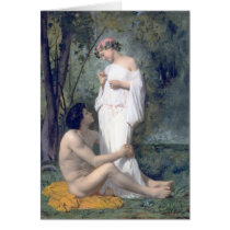 Bouguereau -L'Idylle Greeting Card