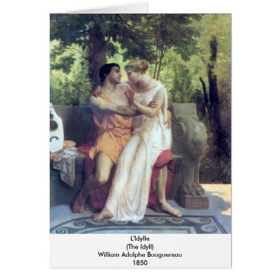 Bouguereau - L'Idylle Cards by wesleyowns