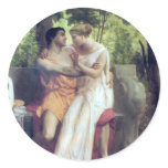 Bouguereau - L'Idylle Round Sticker