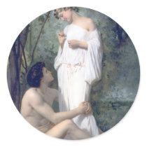 Bouguereau -L'Idylle Sticker