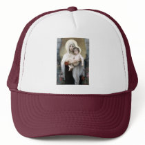 Bouguereau Madona with roses Christianity religion Hat