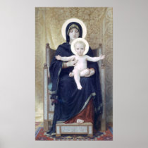 Bouguereau - Madone Assise Posters