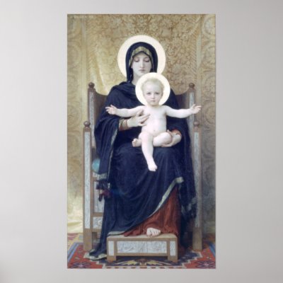 Bouguereau - Madone Assise Posters by wesleyowns