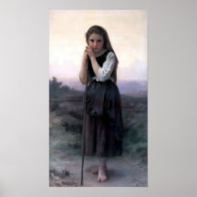 Bouguereau - Petite Bergere Print