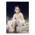 Bouguereau - Petite Fille au Bord de l'Eau Card