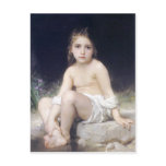 Bouguereau - Petite Fille au Bord de l'Eau Postcard