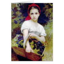 Bouguereau - Vendangeuse Greeting Card