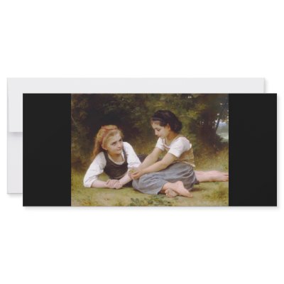 Bouguereau's 1882 The Nut Gatherers  Les noisettes by MasterpieceGallery