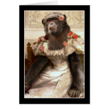 Bouguereau's Chimp Greeting Cards