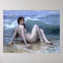 Bouguereau's Classic 1896 Painting - The Wave