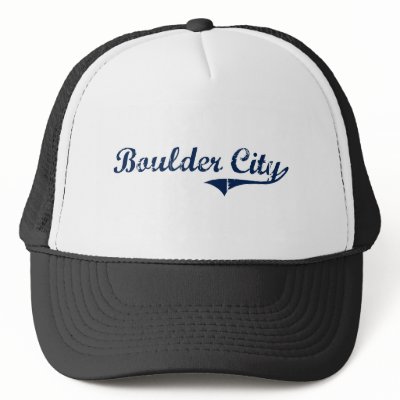Boulder City Nevada Classic Design Trucker Hat by cityshirt
