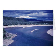Boulder Point on the Coleen River Greeting Card