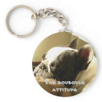 Bouledogue francais attitude porte-clés